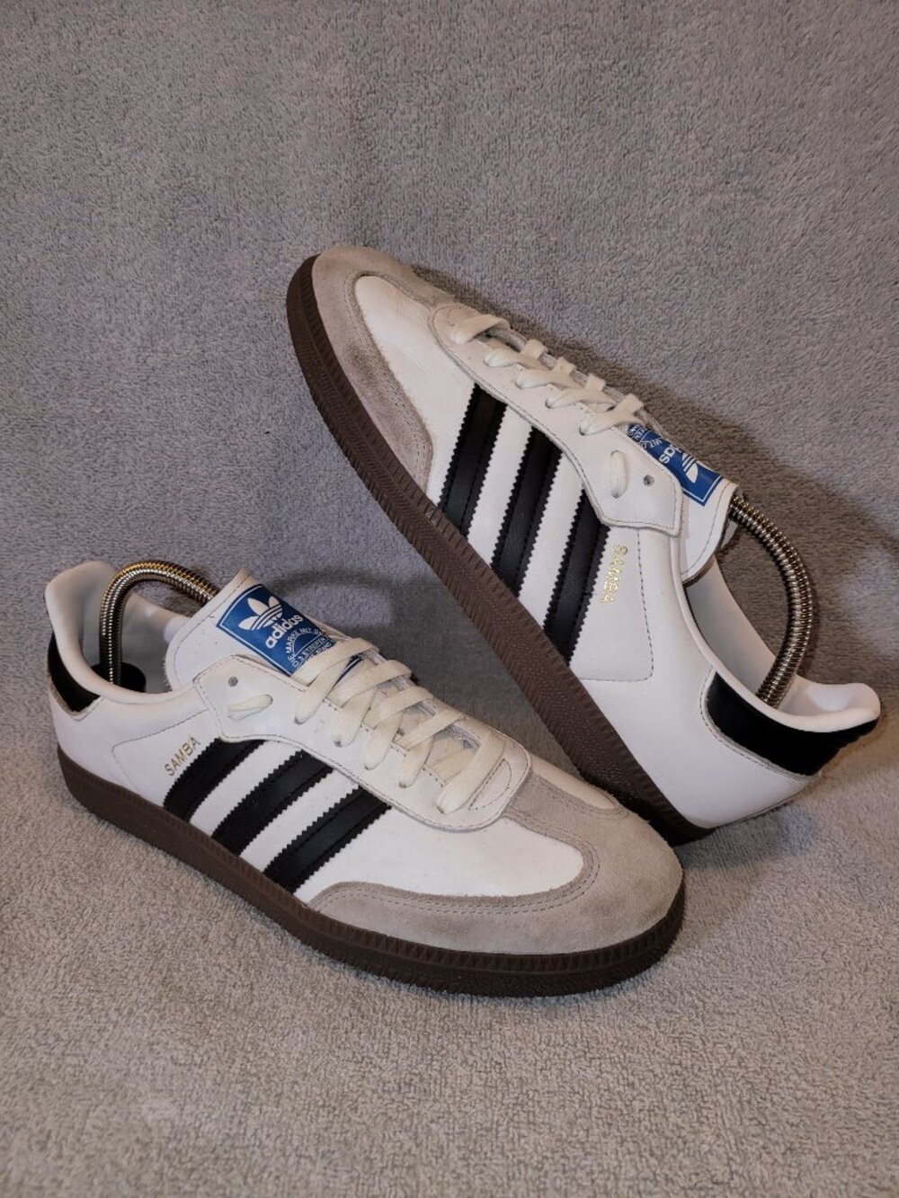 Adidas Originals Samba OG White Black Gum Men’s Size 9.5 Sneaker B75806 - Picture 8 of 15